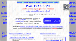 Desktop Screenshot of perito-francioni.com.br